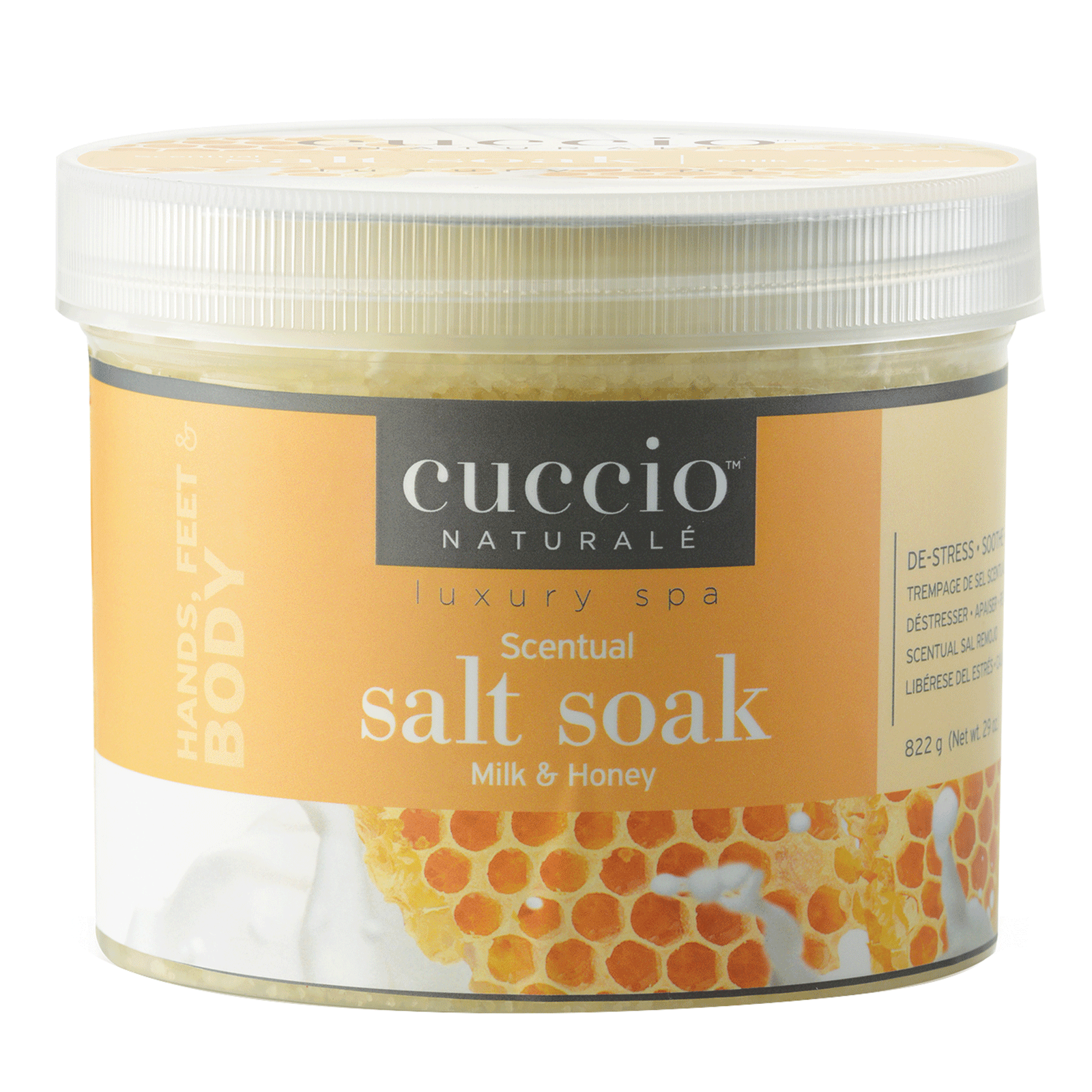 Cuccio Scentual Salt Soak Milk & Honey Cuccio Cina Pro Star Pro