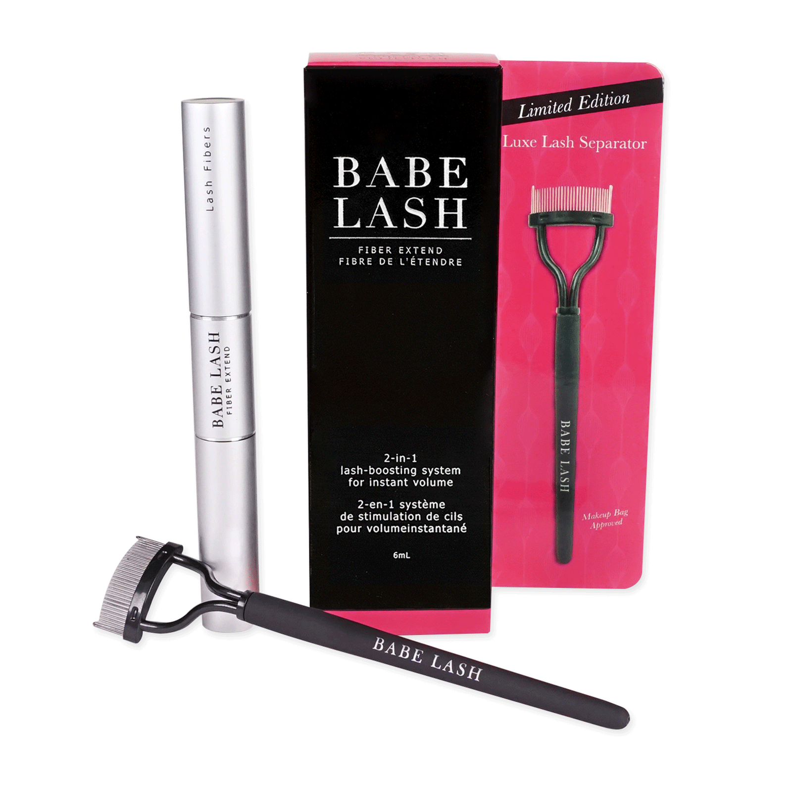 Babe Lash Fiber Mascara with Lash Comb Babe Lash CosmoProf