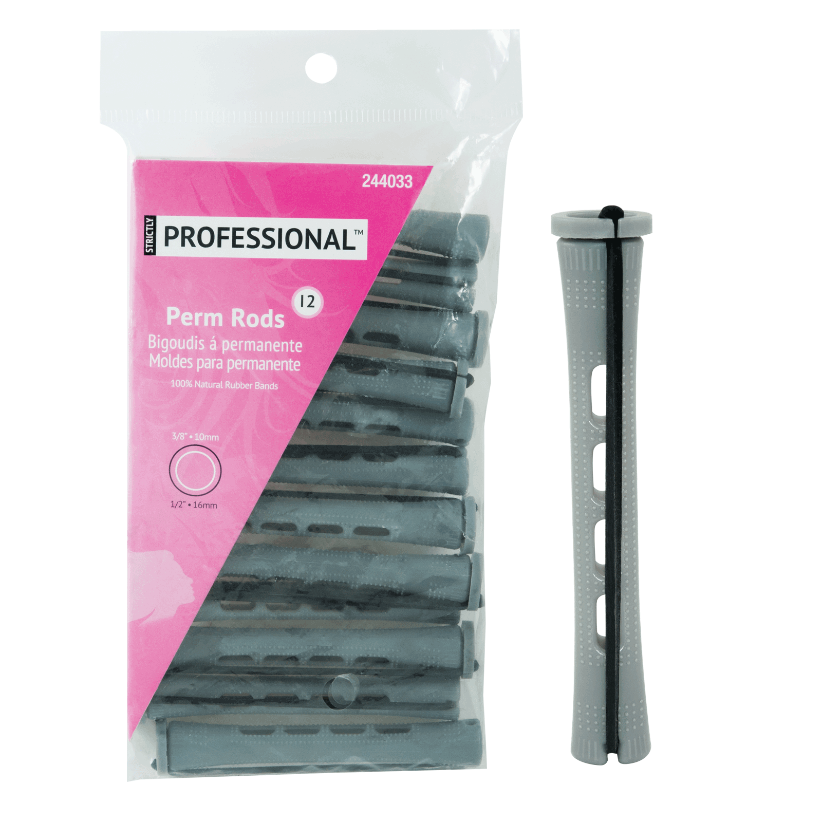 Long Perm Rod Gray Strictly Professional Cosmoprof