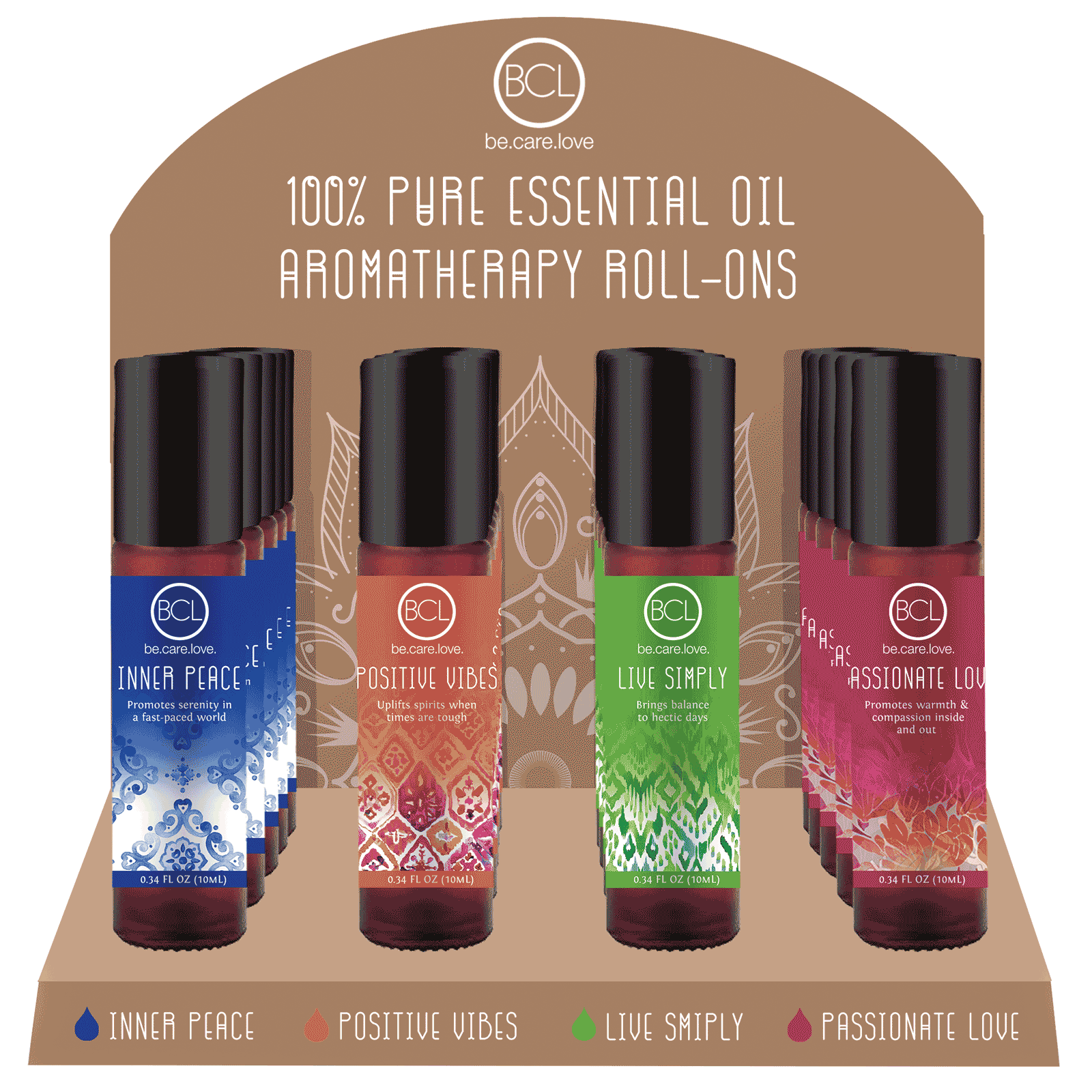 Essential Oil RollOn Blends 16 Piece Display BCL SPA CosmoProf