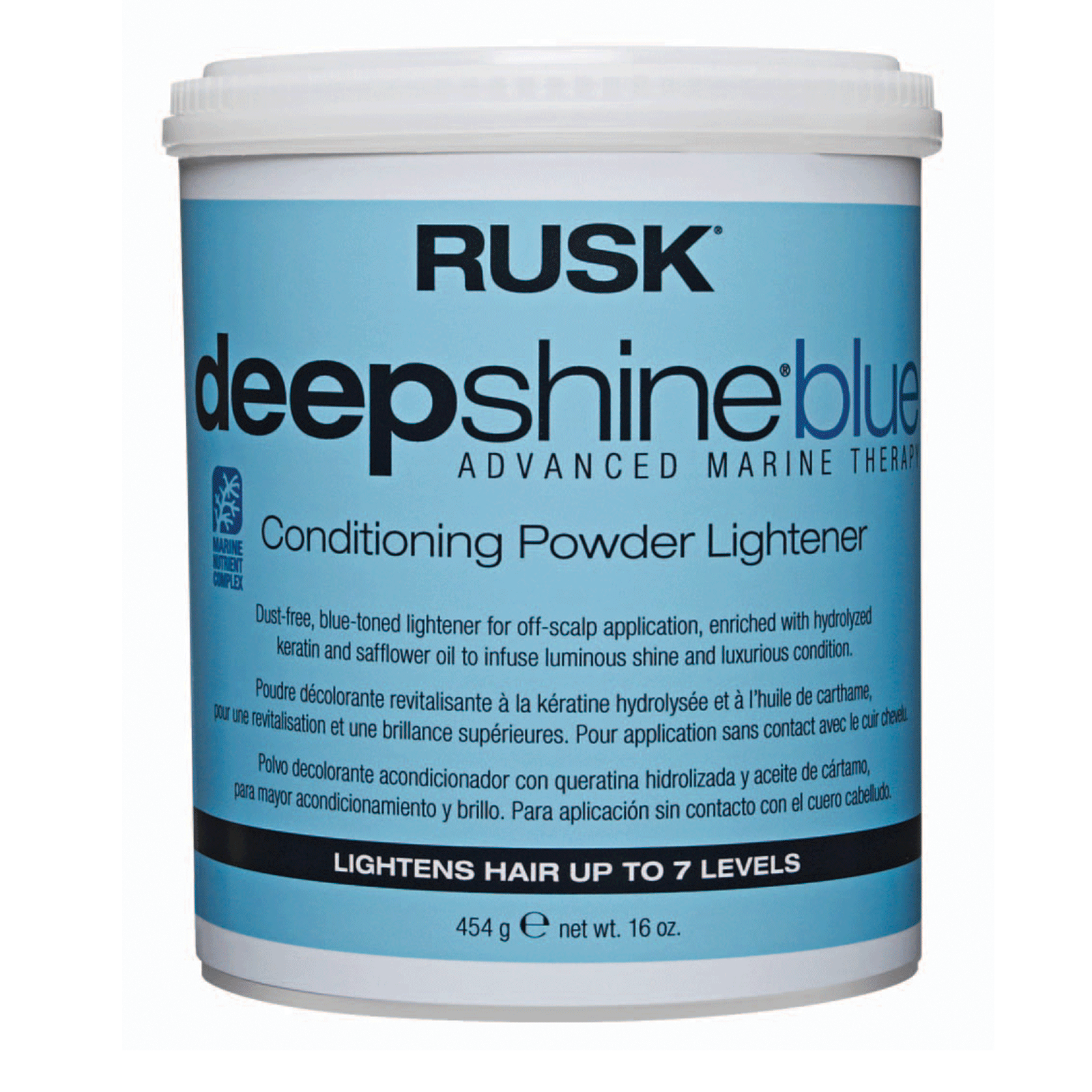 Deepshine Blue Conditioning Powder Lightener Rusk CosmoProf
