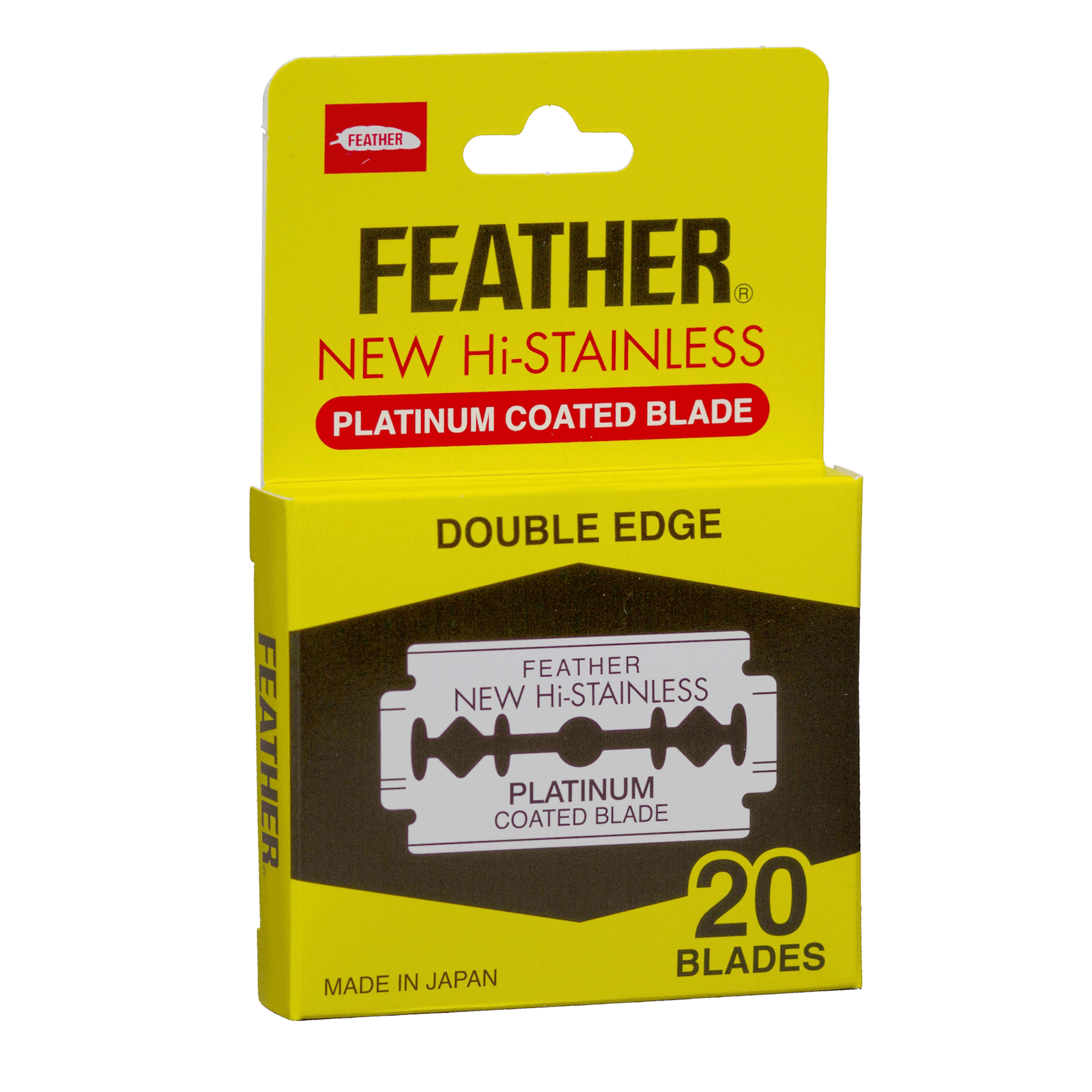 Feather Double Edge Razor Blades 20 count Jatai CosmoProf