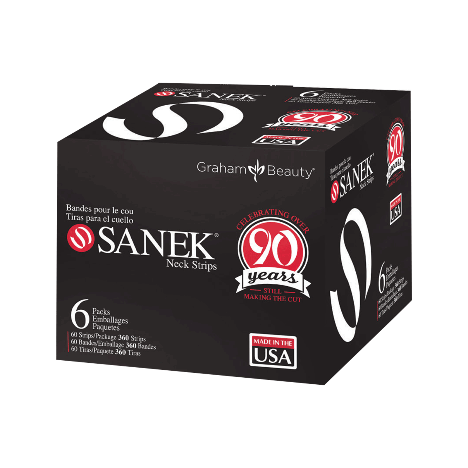 Sanek Neck Strip 6 pack Graham Professional CosmoProf