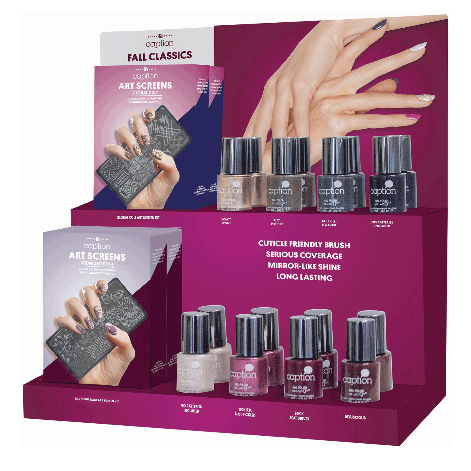 Fall Clics Collection 20 Count Display Young Nails Inc Fall Clics Collection 20 Count Display