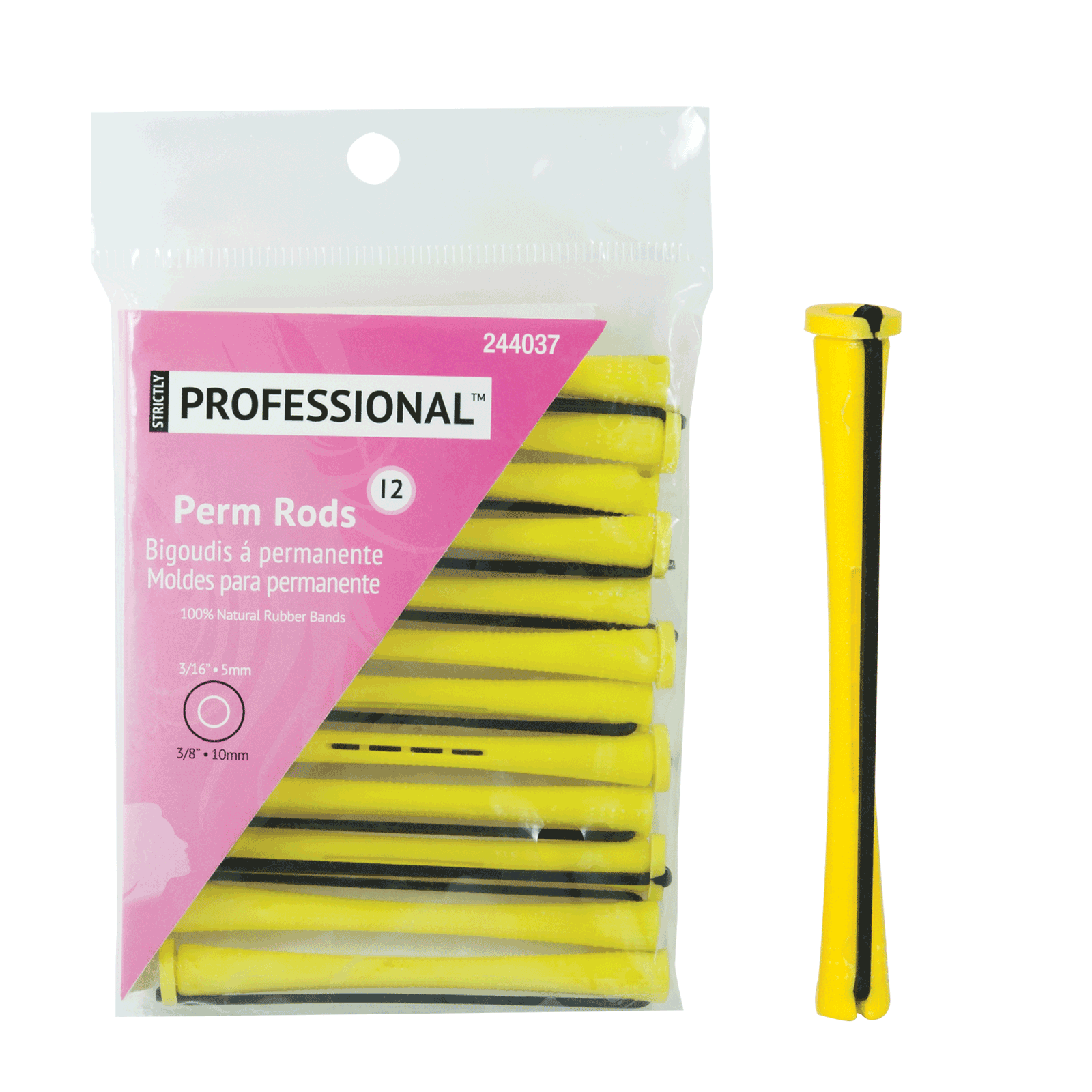 Long Perm Rods Yellow Strictly Professional CosmoProf