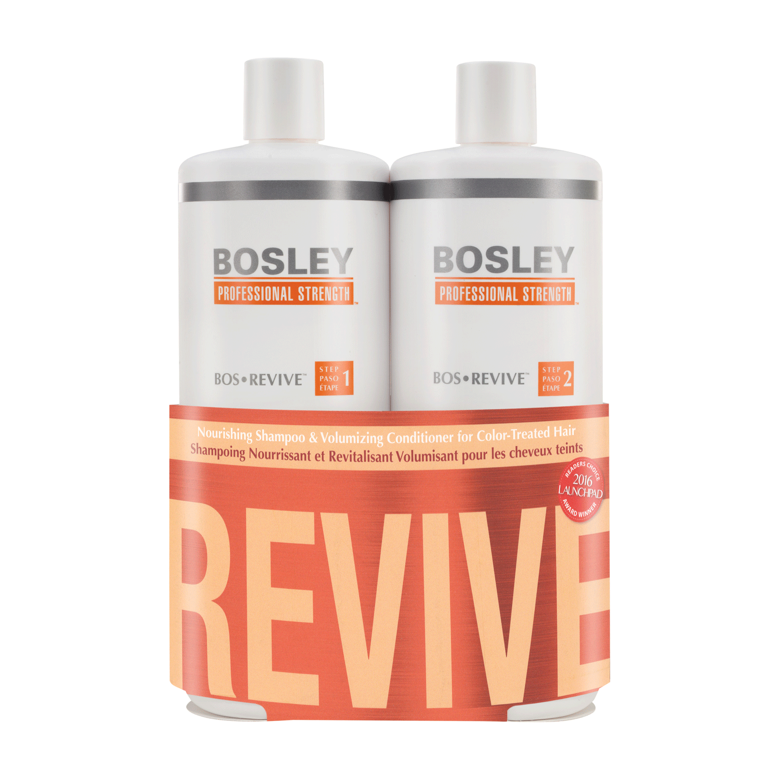 Revive Shampoo & Conditioner, Color Treated Hair Liter Duo Bosley