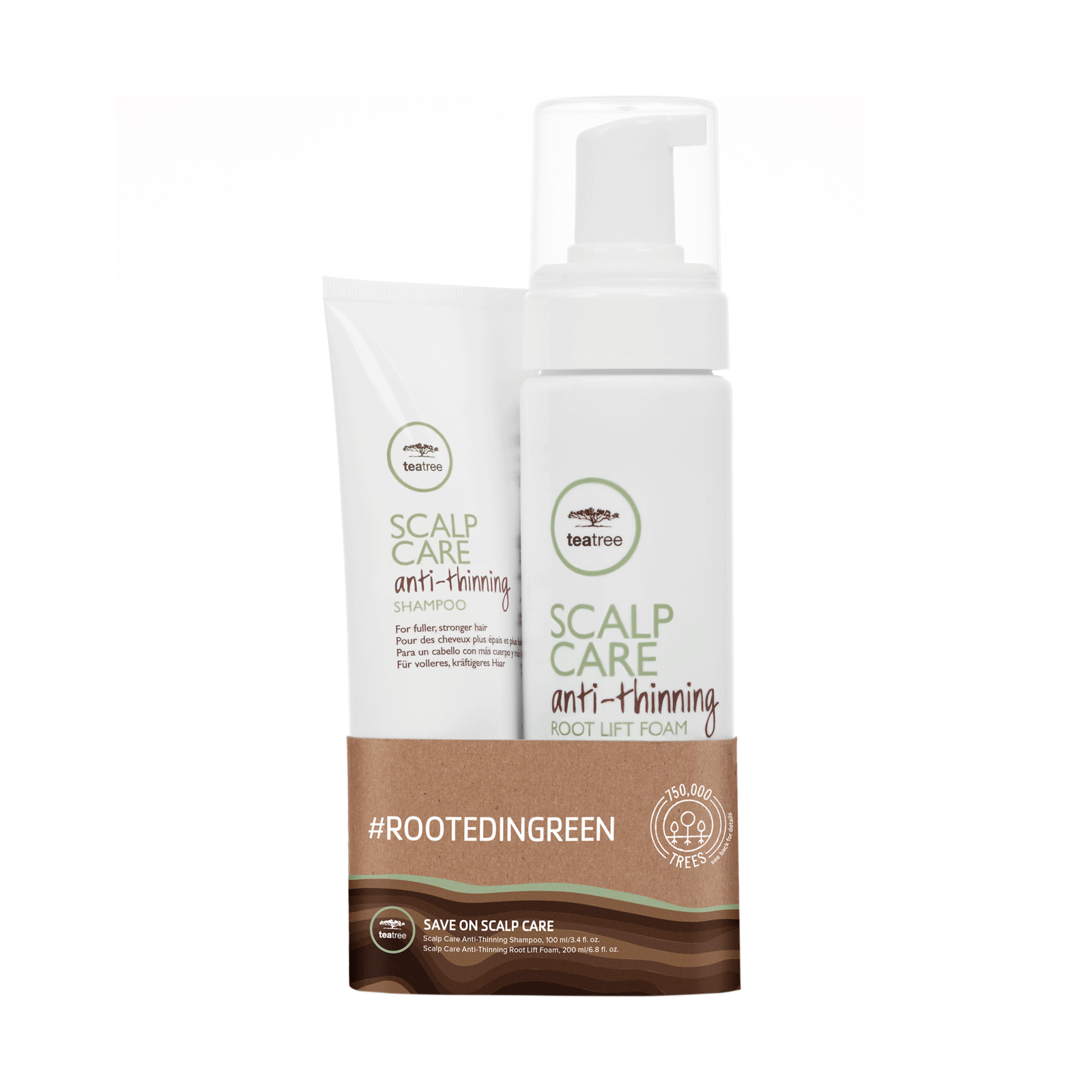 Tea Tree Scalp Care AntiThinning Root Lift & Tonic John Paul
