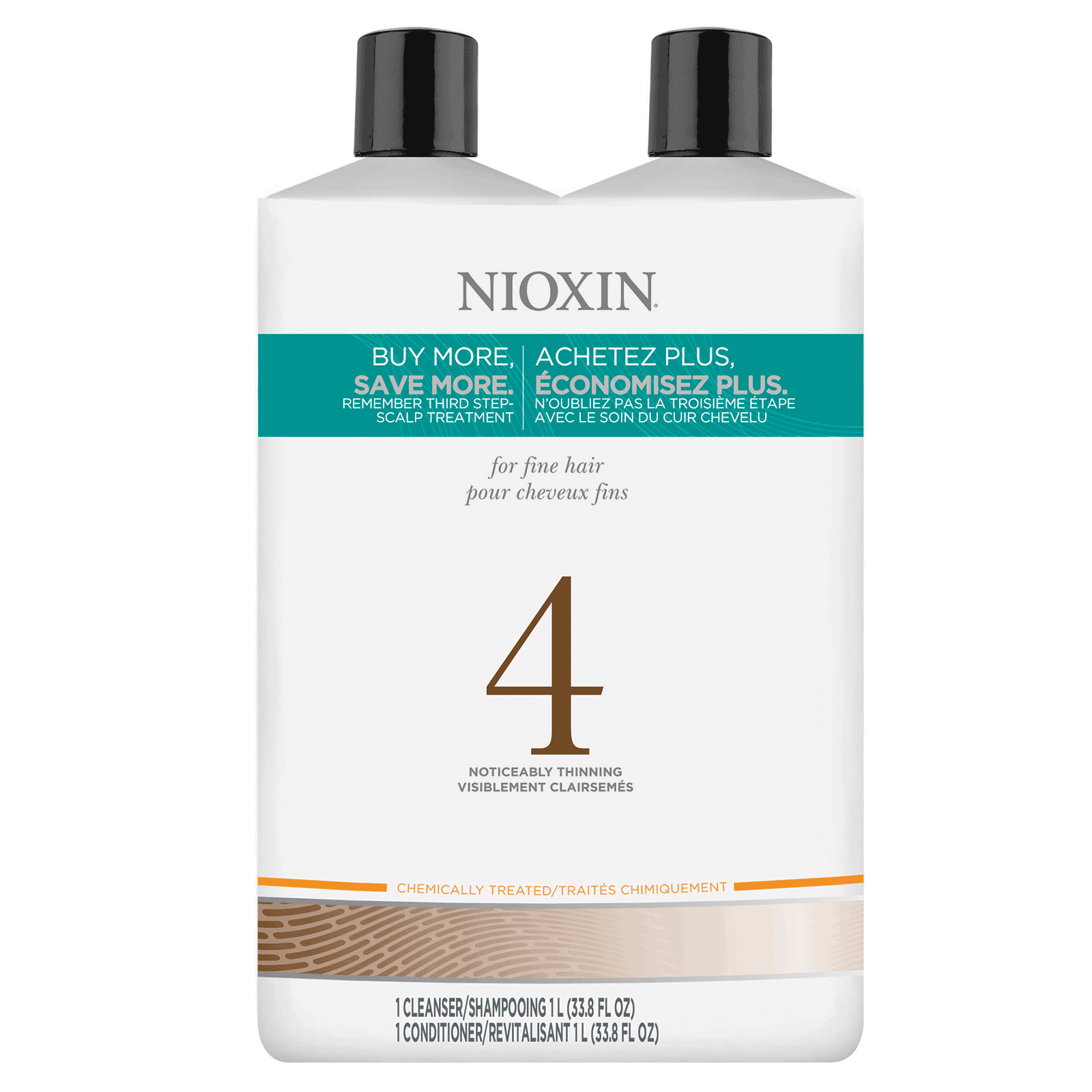 System 4 Cleanser & Scalp Therapy Liter Duo - Nioxin ...