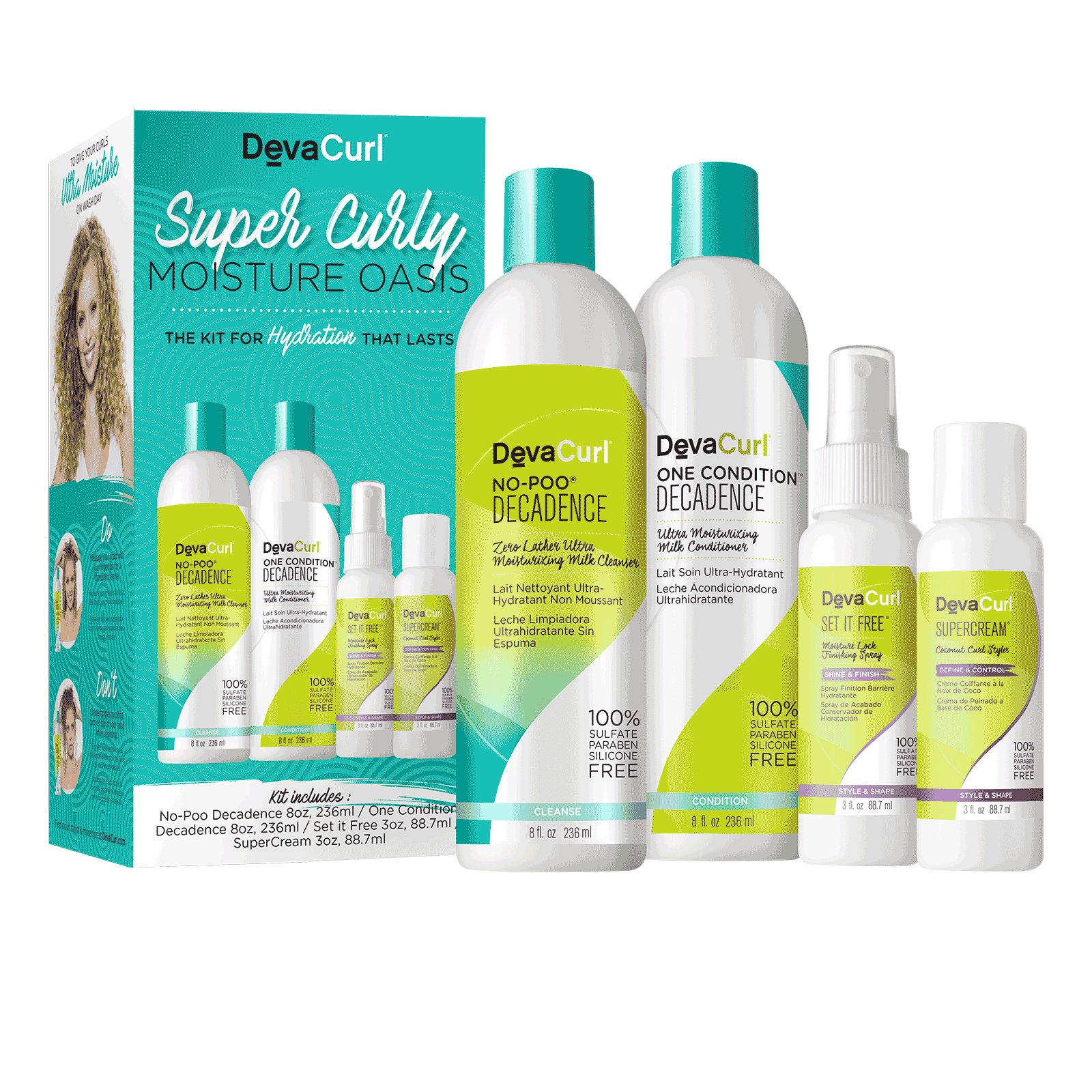 Spring Curl Kit Moisture Deva Curl CosmoProf