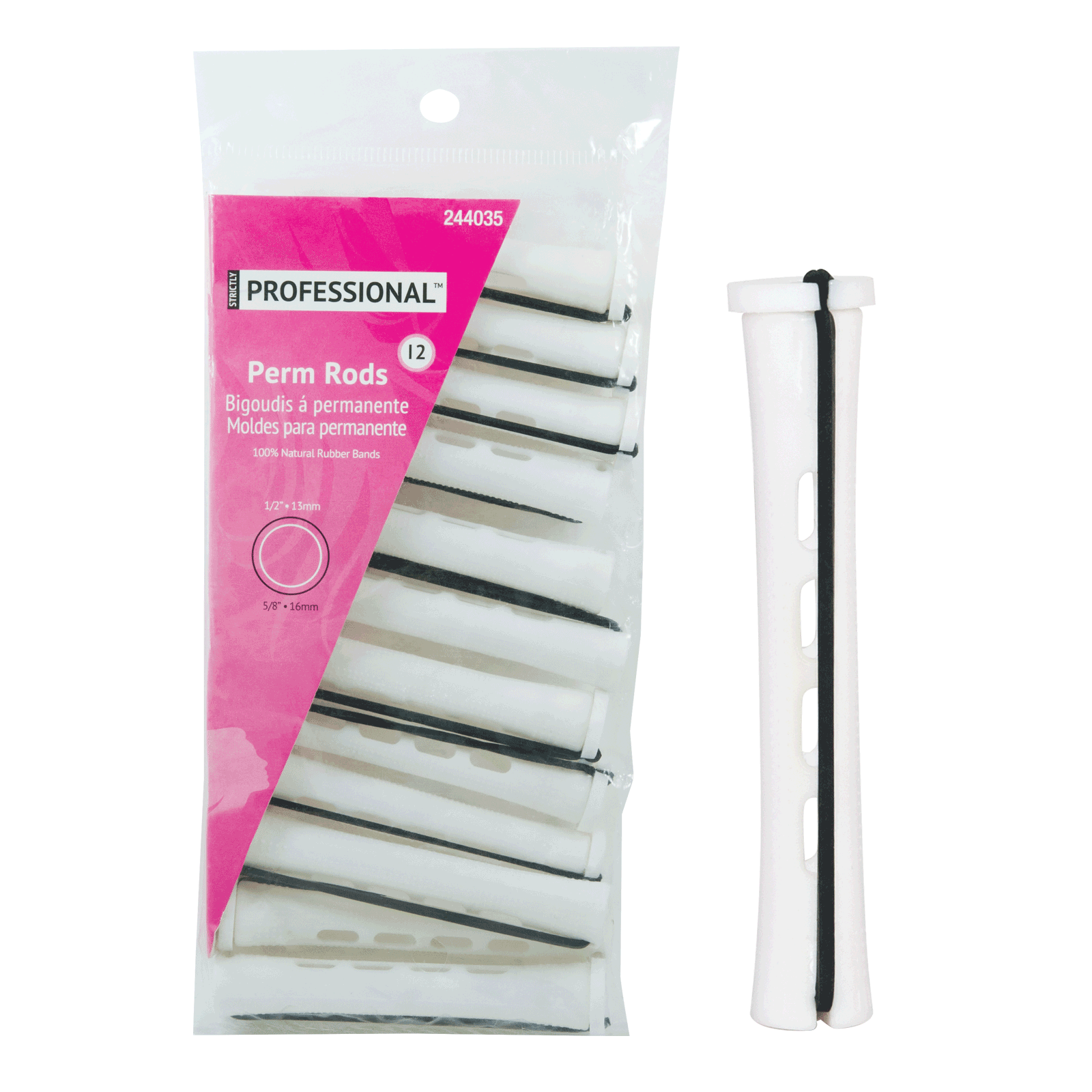 Long Perm Rod White Strictly Professional CosmoProf