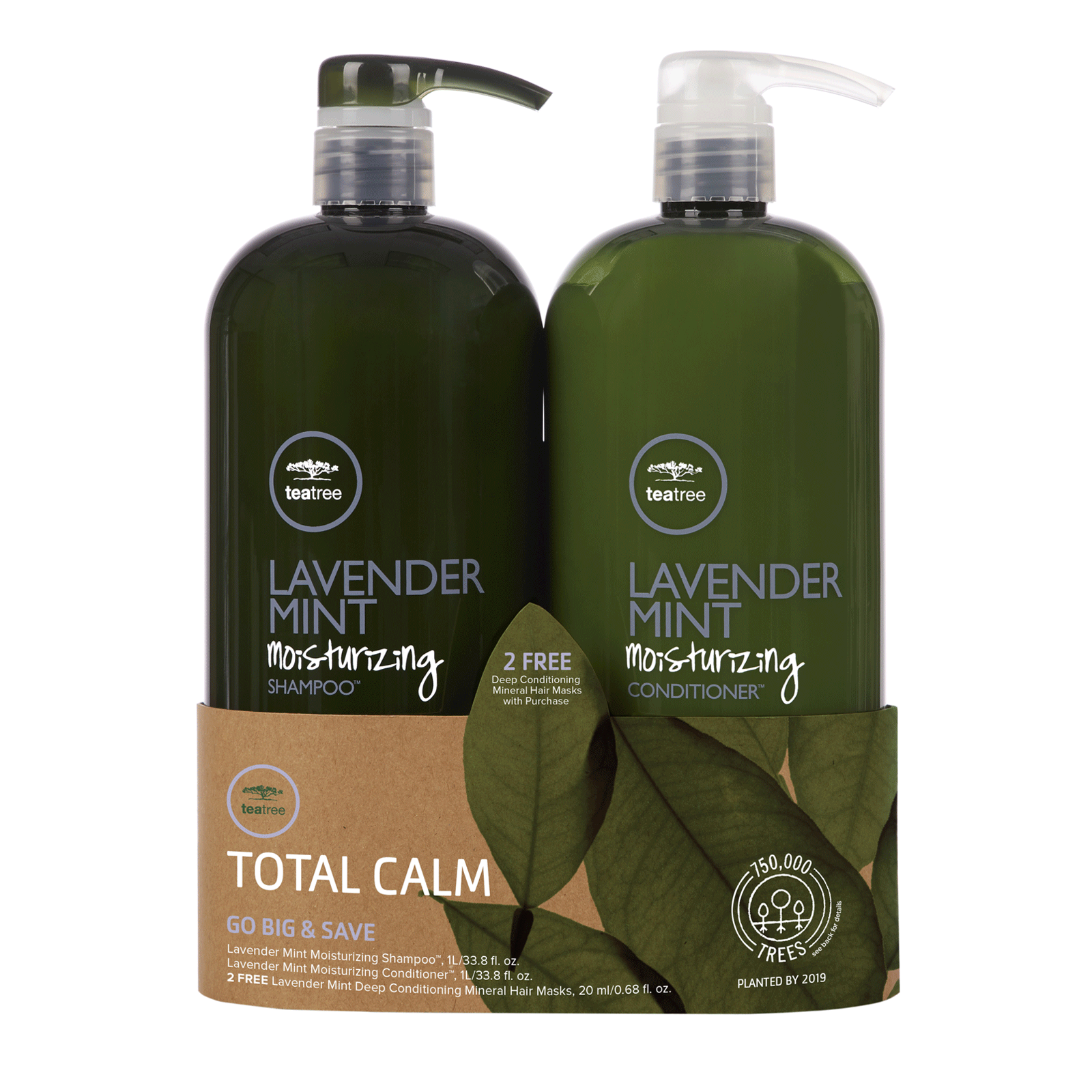 Tea Tree Lavender Mint Shampoo & Conditioner Liter Duo John Paul