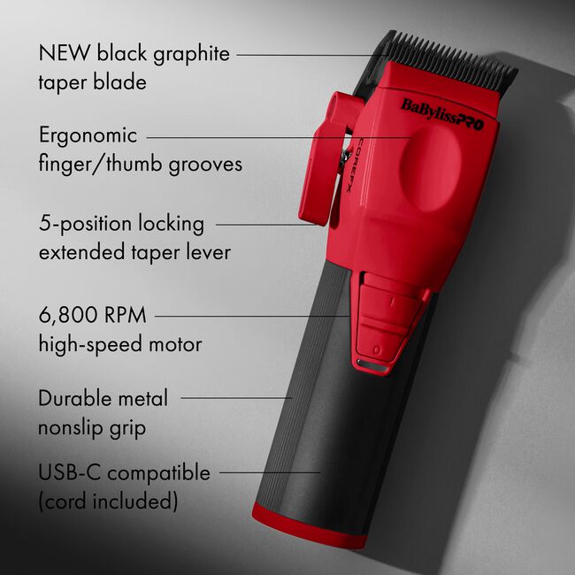 Limited Edition Red CoreFX Cordless Clipper