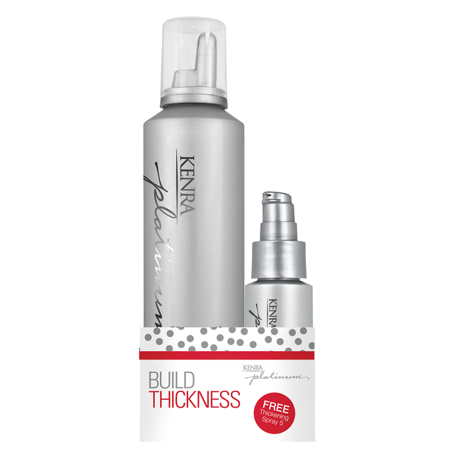Platinum Thickening Mousse with Thickening Spray Kenra Professional