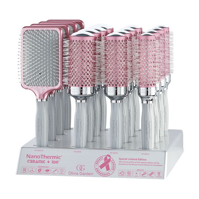 Nano Thermic Pink Brush - 16 Piece Display