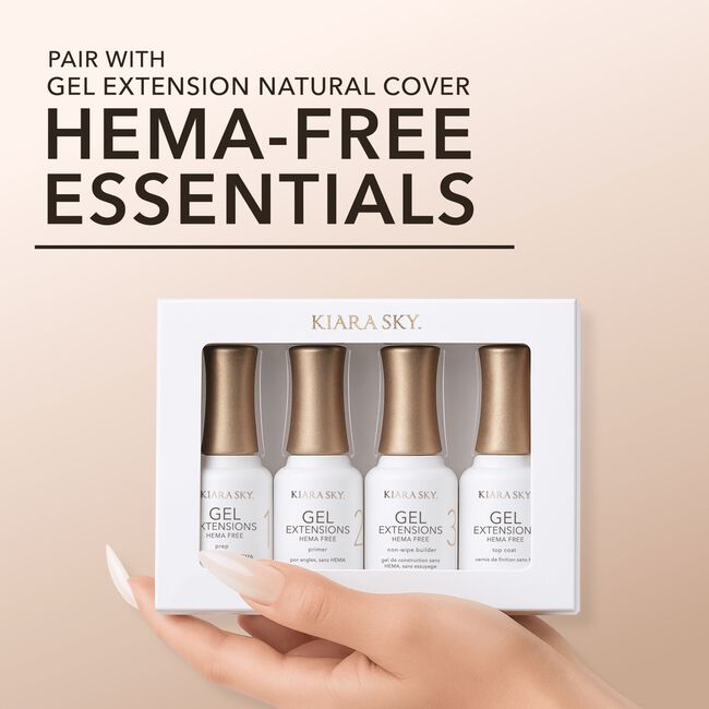Square Small Natural Cover Gel Extensions