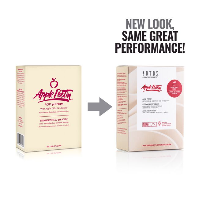 Apple Pectin Acid Perm for Normal, Resistant &amp; Tinted Hair - Zotos 