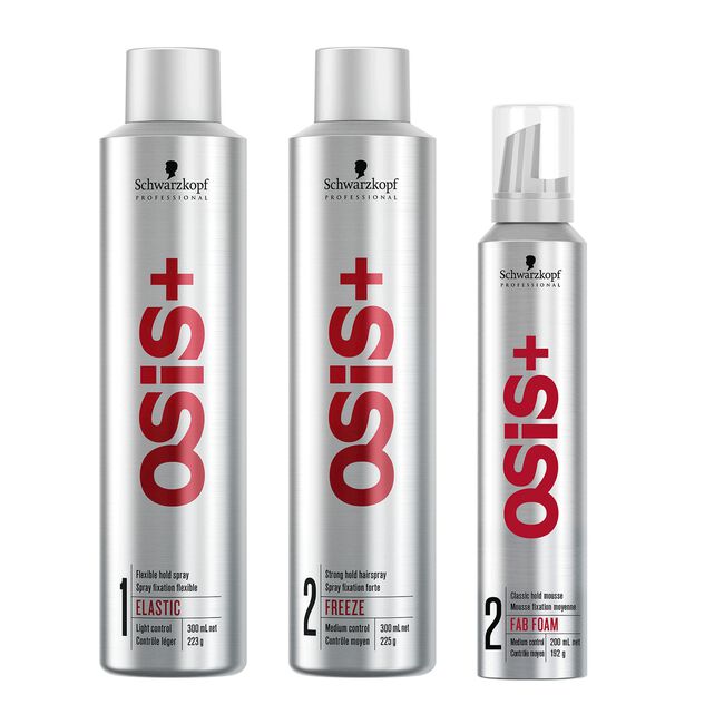 OSIS+ Freeze Hairspray, Elastic, Fab Foam