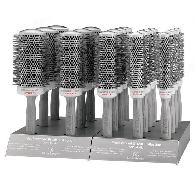 Ceramic+Ion Speed XL Thermal Round Brush - 18 piece display