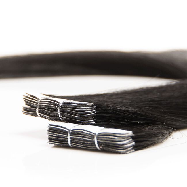 #1-Black Licorice Tape-In Straight - 18 Inch