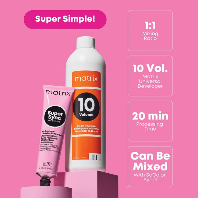 10N Neutral Super Sync Pre-Bonded Alkaline Demi-Permanent Hair Color