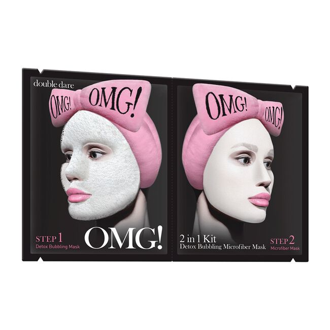 OMG! 2-in-1 Detox Bubbling Microfiber Face Mask