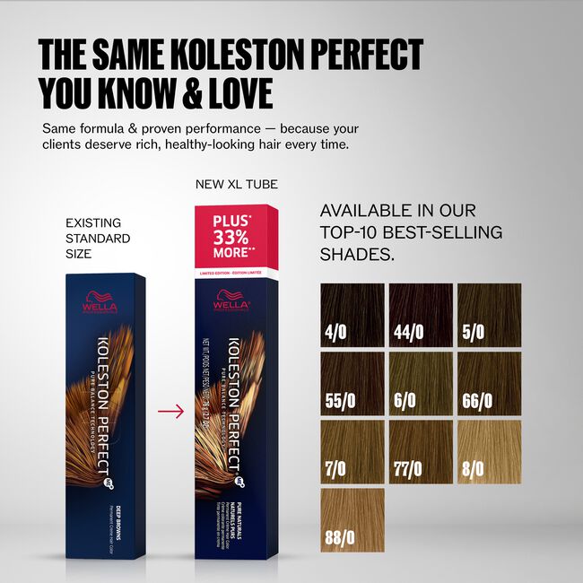 55/0 Intense Light Brown/Natural Koleston Perfect XL+ Permanent Hair Color