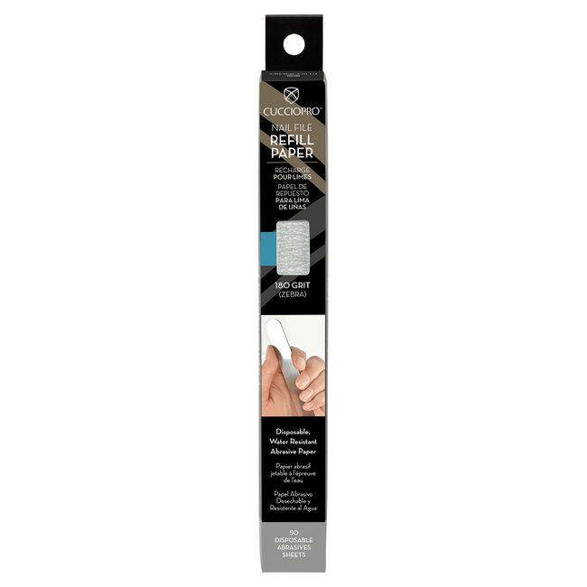 CuccioPro Stainless Steel File Refill 180 Grit - 50 Count