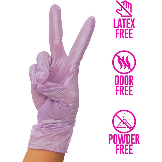 Large Lilac Frost Nitrile Gloves