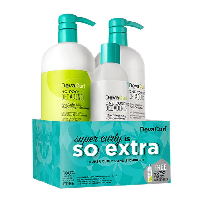DevaCurl Decadence No Poo, One Condition Trio