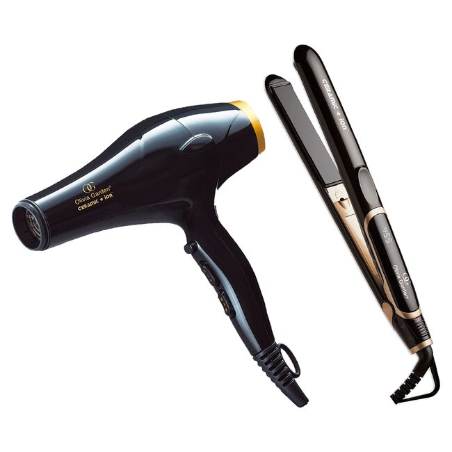 Ceramic+Ion Hair Dryer, Flat Iron