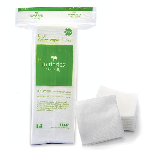 Large Cotton Wipes 4 Inch x 4 Inch - 200 Count