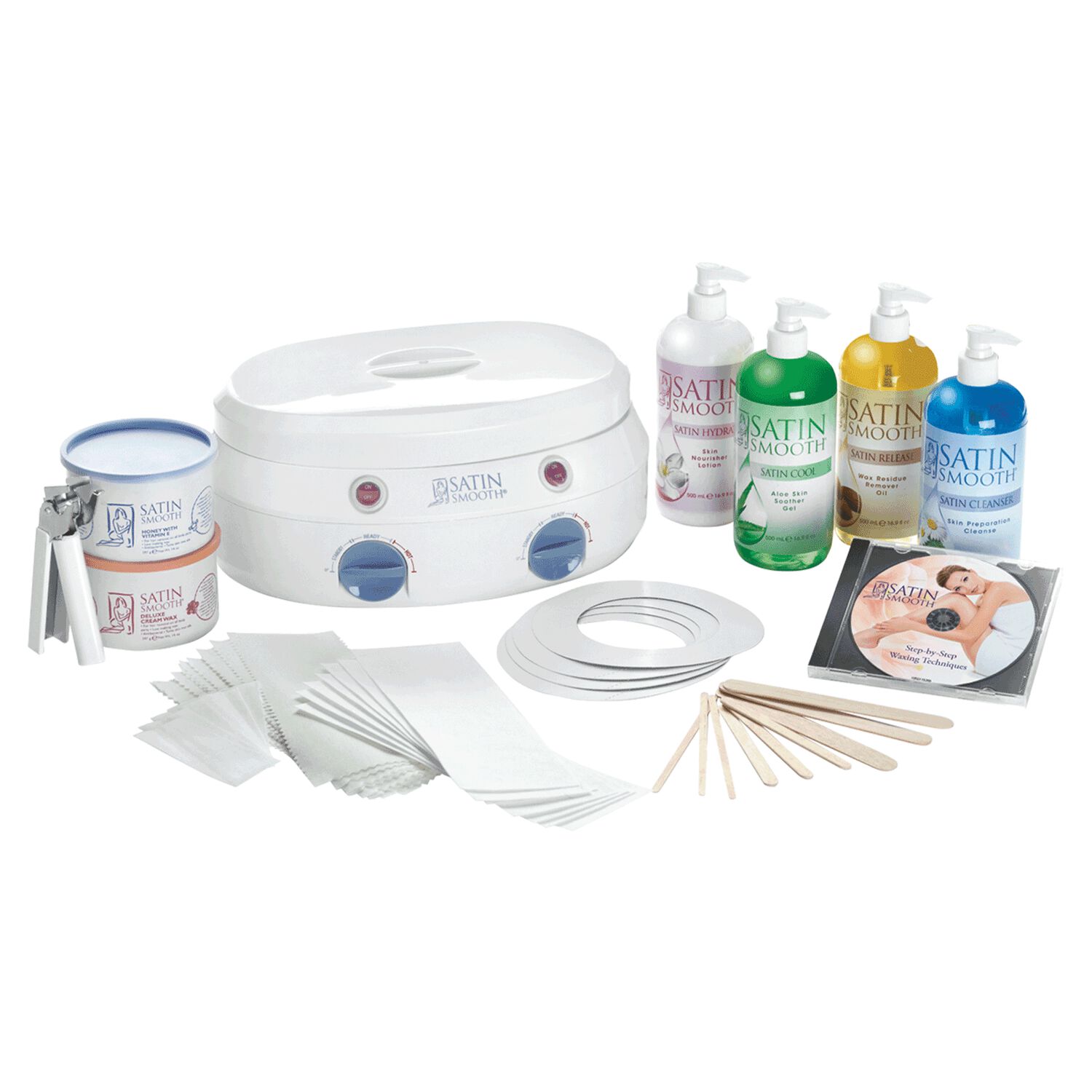 Professional Double Wax Warmer Kit Satin Smooth CosmoProf