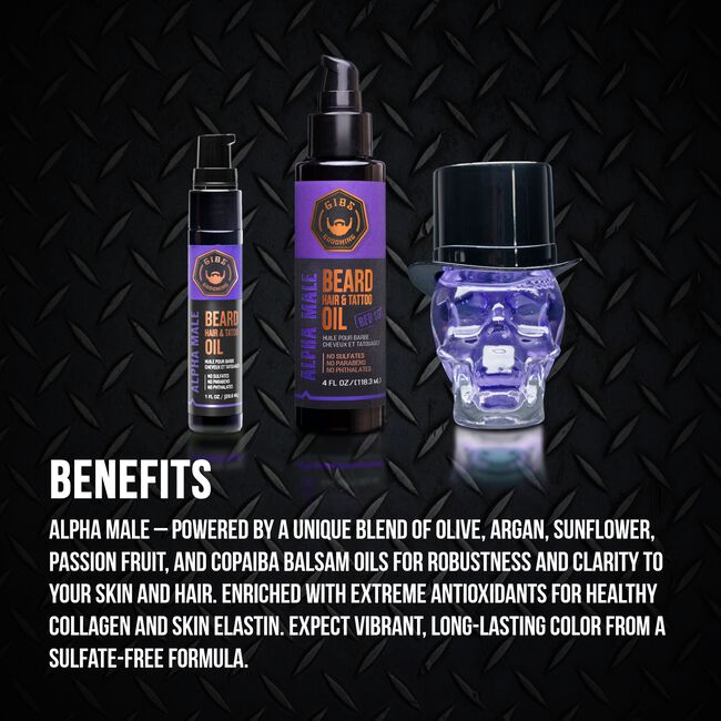 Alpha Male Beard, Hair, & Tattoo Oil