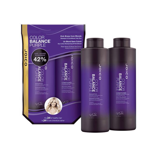 Color Balance Purple Shampoo, Conditioner Liter Duo