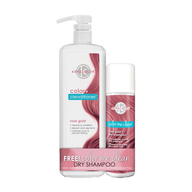 Rose Gold Pigmented Dry Shampoo,Rose Gold Color Clenditioner