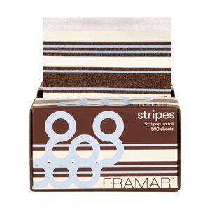 Blue Chocolate Stripes Pop Up Foil
