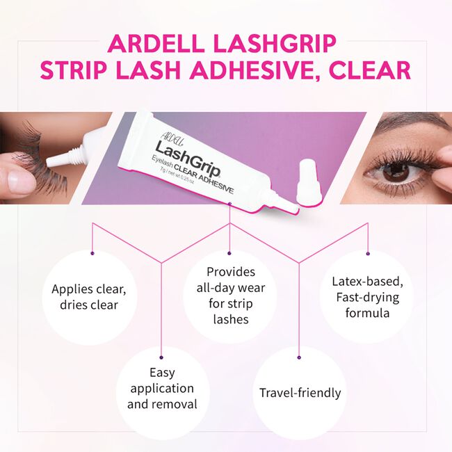 Clear LashGrip Adhesive Strip Lashes