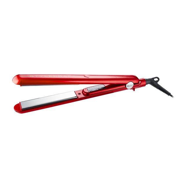 Red Stay-Temp Ionic Turbo Hair Dryer & 1" Flat Iron