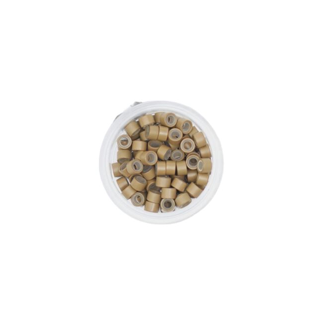Light Brown Silicone Pre-Loaded Extension Beads
