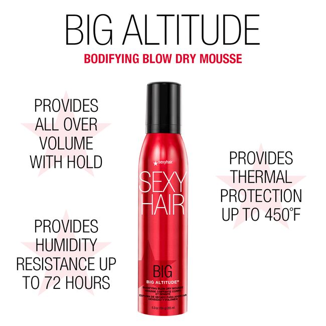 Big Sexy Hair Big Altitude Bodifying Blow Dry Mousse