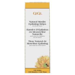 Natural Muslin Epilating Strips Small
