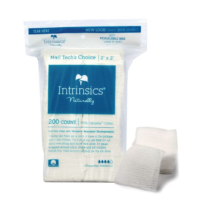 Nail Tech's Choice Cotton-Filled Gauze Wipe, 2 Inch x 2 Inch