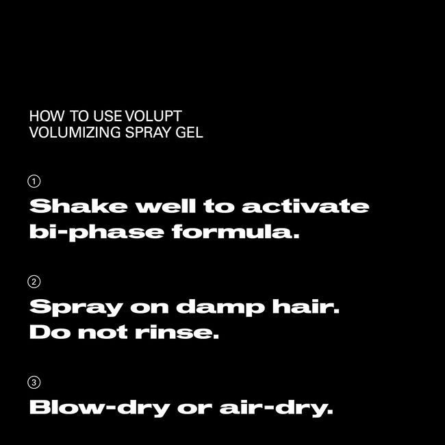 Volupt Spray Volumizing Spray Gel