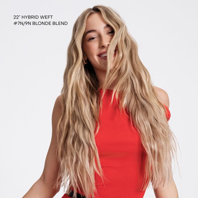 9N Light Blonde 18 Inch Hybrid Weft