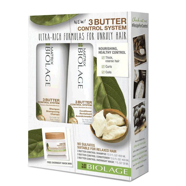 3Butter Control System Shampoo & Conditioner+Mask