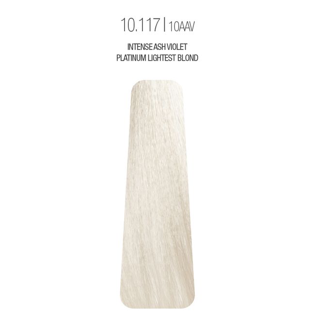 10.117/10AAV Intense Ash Violet Platinum Lightest Blond The Gloss Demi Permanent Hair Color