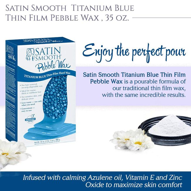 Titanium Blue Pebble Thin Film Hard Wax
