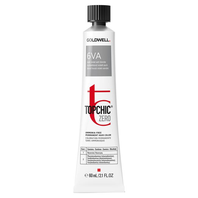 6VA Dark Violet Ash Blonde Topchic Zero Permanent Hair Color Tube ...