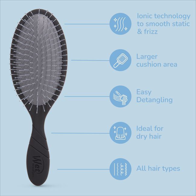 Black Frizz Free Detangler Brush