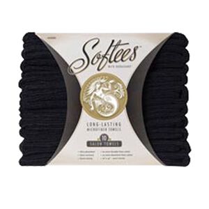 Softees Microfiber Black Towels
